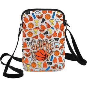 G2TUP Game Day Basketball Crossbody Bag Basketball Mom Gifts Basketball Game Day Shoulder Bag Basketball Team Merchandise