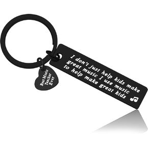 Music Teacher Gifts Keychain Music Gifts Music Themed Jewelry Gifts Thank You Gifts for Music Teacher Appreciation Day Gift Music Lover Gift Musical Keychain Teacher Gifts Keepsake Birthday Gift
