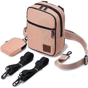 2-Zips Crossbody Bag Sling Purses Trendy,Convertible Multi Position Fanny Back Pack Cross Body Bag for Women/Men