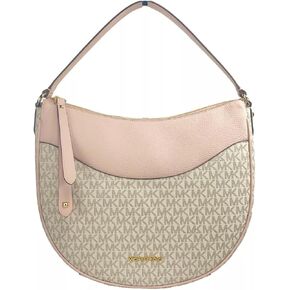 MIchael Kors Dover Large Half Moon Shoulder Bag Hobo Vanilla MK Pink Powder Blush in Kuwait