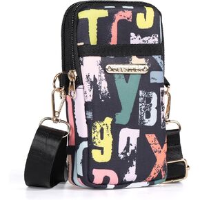 Geestock Cell Phone Purse Small Crossbody Shoulder Holsters Bags with Arm Bands Phone Key Pouch Holder for Running, Walking, Hiking & Biking (Blue Cats)