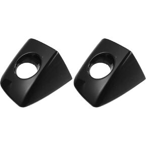 ACROPIX Front Left Exterior Door Handle Lock Cover Cap Replacement Fit for Audi A6 - Pack of 2 Black