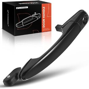 A-Premium Front Passenger Side Exterior Door Handle with Keyhole Compatible with Hyundai Tucson 2005 2006 2007 2008 2009, Primed Black, Replace# 826602E020, 826602E020CA