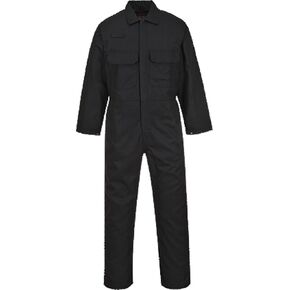 Portwest UBIZ1 Bizweld Flame Resistant Coveralls for Welding, Protective Safety FR Workwear Coveralls Black, XX-Large