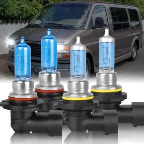 Headlight Bulbs Compatible With 2007-2012 Gmc Acadia Headlight Bulbs, H7 High Beam+H11 Low Beam Halogen Light Bulb Combo, Super Bright 5000K White, Pack of 4 in Kuwait