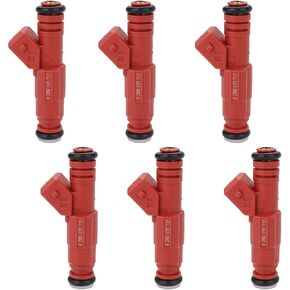 JDMON 6 Pcs Fuel Injectors Compatible with Ford Aerostar, Explorer, Ranger 4.0L V6 1997 1998 Replacement for 0 280 155 735 0280155735 84212202