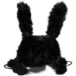 Faux Fur Bunny Hat for Women Cute Plush Rabbit Ears Winter Hat