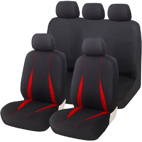 BESULEN Car Seat Covers, Waterproof Durable Automotive Seat Cover for Women Men, 5 Seats Full Set Front and Back Rear Seat Protector with Backrest, Universal for SUV, Truck, RV and More（Blue）