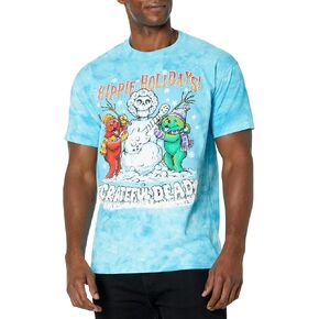 Liquid Blue Unisex-Adult Standard Grateful Dead Christmas Hippie Holidays Ss Tee