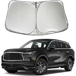 Car Windshield Sun Shade Sunshade Compatible with Infiniti QX60 2025 2024 2023 2022 SUV Accessories, Foldable Car Front Window Sun Shield Visor