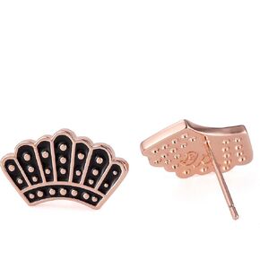 Springful RBG Dissent Collar Stud Earrings in Rose Gold Plated…