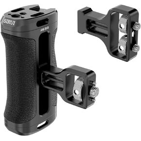 SIRUI Locating Side Handle for ARRI or NATO Mount Optional, Lightweight Camera Cage Handle Grip with Built-in Wrench, Cold Shoe, and Threaded Holes, Up and Down Adjustable, AM-SHN, Pack of 1