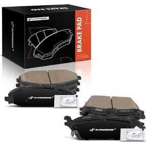 A-Premium Front and Rear Ceramic Disc Brake Pads Set Compatible with Select Ram, Jeep Models - 1500 2019-2022, Wagoneer 2022, 8 Pcs
