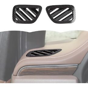 RT-TCZ Carbon Fiber Center Console Side Air Vent Trim Cover Decoration Interior Accessories for Chevy Suburban SUV 2020-2024,for Chevrolet Tahoe 2021-2024