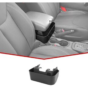 JeCar Storage Pocket Center Console Storage Box Organizer Tray Interior Accessory Compatible with Jeep Wrangler JK & Unlimited Sports Sahara Rubicon X 2011-2018