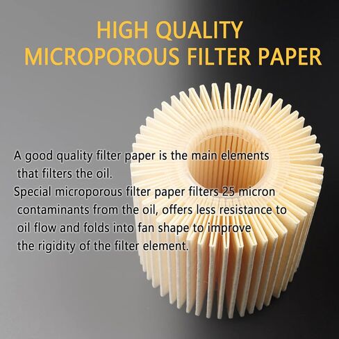 فلتر زيت المحرك للسيارة مع ترشيح ودوران جيدين، فلاتر الزيت OEM#04152-YZZA1 04152-31090 متوافقة مع تويوتا ولكزس وملحقات السيارات الاحترافية لحماية المحرك in Kuwait