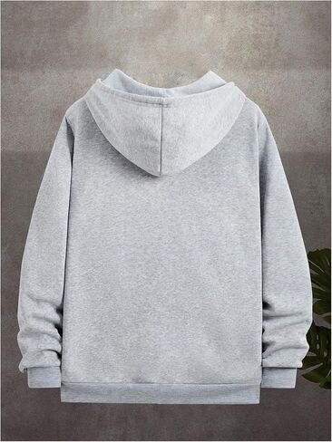 SHENHE Men's Drawstring Zip Up Hoodie Casual Drop Shoulder Hooded Sweatshirt with Pocket in Saudi Arabia