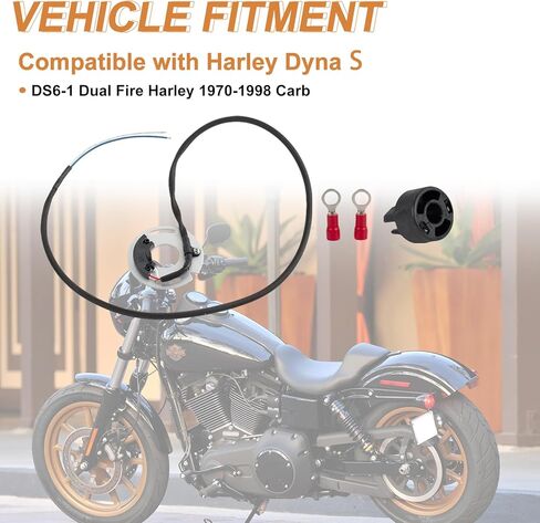 DS6-1 الإشعال الإلكتروني متوافق مع Harley Dyna S DS6-1 Dual Fire Harley 1970-1998 Carb 133-3001 in Kuwait