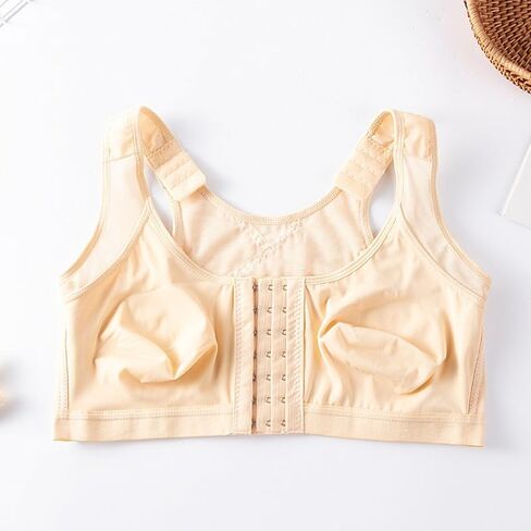 Front Closure Bras for Women with Nipple Cover Full Coverage Post Surgery Bra Back Support Wireless Minimizer Bra in Saudi Arabia
