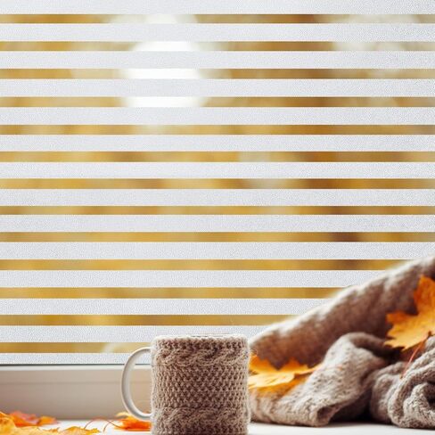 Privacy Window Film No Glue Window Cling Static Cling Glass Door Film Strips Frosted Sliding Window Covering Stickers Tints for Home Office,17.5 inches by 78.7 inches in Kuwait