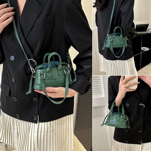 Mini Purse, Trendy Small Crossbody Bags for Women, Shoulder Bag Clutch Designers Leather Bucket Handbags in Saudi Arabia