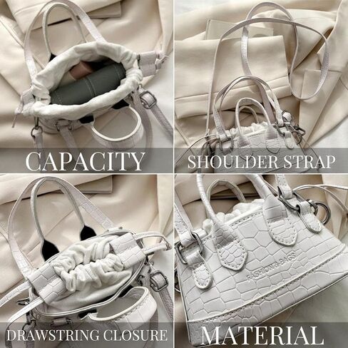 Mini Purse, Trendy Small Crossbody Bags for Women, Shoulder Bag Clutch Designers Leather Bucket Handbags in Saudi Arabia