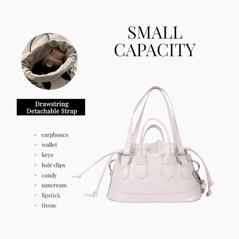 Mini Purse, Trendy Small Crossbody Bags for Women, Shoulder Bag Clutch Designers Leather Bucket Handbags in Saudi Arabia