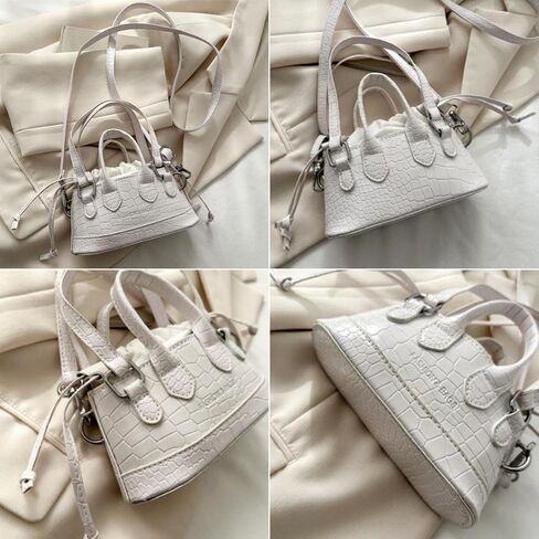 Mini Purse, Trendy Small Crossbody Bags for Women, Shoulder Bag Clutch Designers Leather Bucket Handbags in Saudi Arabia