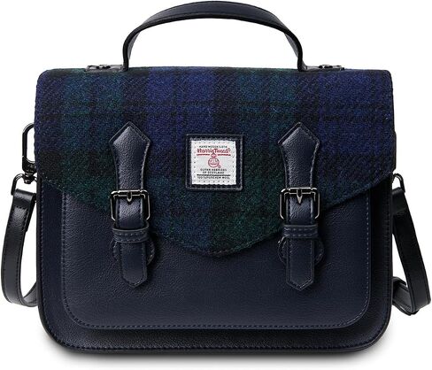 Islander® The Calton Satchel - حقيبة نسائية مع HARRIS TWEED - صغيرة ومتوسطة in Kuwait