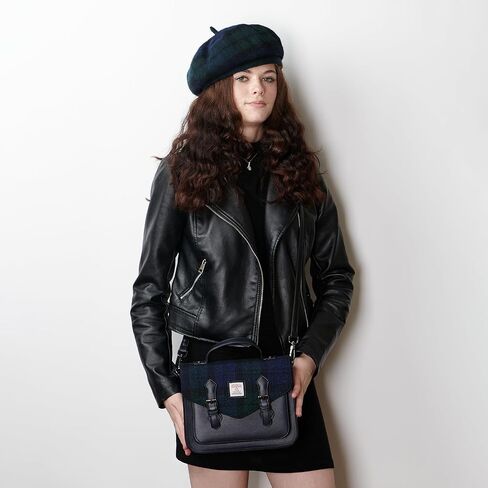 Islander® The Calton Satchel - حقيبة نسائية مع HARRIS TWEED - صغيرة ومتوسطة in Kuwait