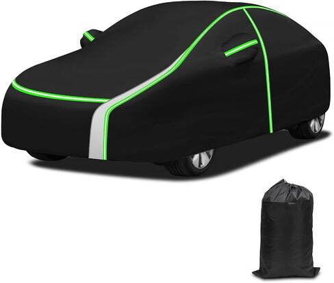 Peleus Car Cover for 2007-2024 BMW 3 Series M3 320i 325i 328i 330i 335i 340i, Waterproof Custom-fit All Weather Sun Rain UV Dust Snow Protection Windproof Outdoor Car Cover with Door Zipper in Saudi Arabia