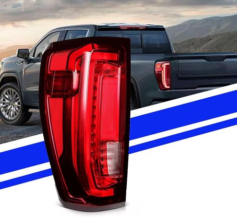 Passenger Right Side Rear Tail Light Assembly Halogen Type Compatible with 2019-2023 GMC Sierra 1500 2500HD 3500HD Replaces# 84968736 in Saudi Arabia