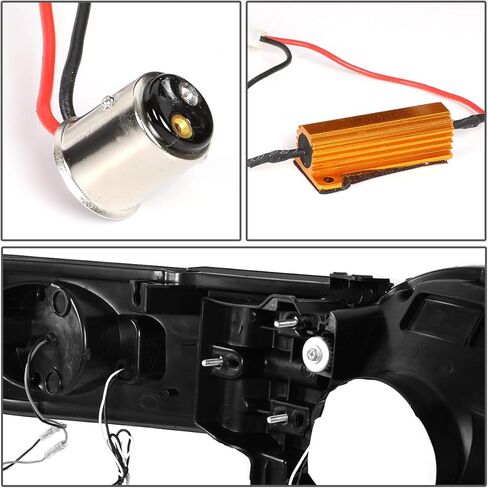 DNA MOTORING HL-LB-FJC07-BK-CL1 Black Headlights With LED DRL+Sequential Turn Signal Compatible with 07-14 FJ Cruiser in Saudi Arabia