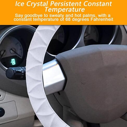 Car Steering Wheel Cover, Anti-Slip Soft Silicone Automotive Steering Wheel Protector, Comfortable Vehicle Steering Wheel Protective Accessories, Universal for RV, SUV, Truck (Black) in Saudi Arabia