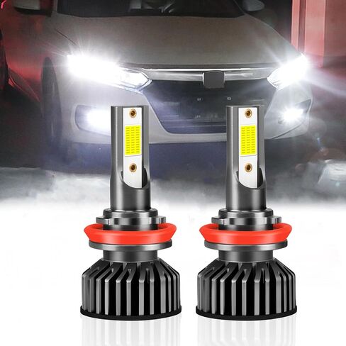 LED Fog Light Bulbs for Accord 2008-2015, H8/H11 LED Fog Light Bulbs, 12V 120W 6000K Cool White, 500% Brighter, Plug and Play, IP68 Waterproof, Pack of 2 in Saudi Arabia