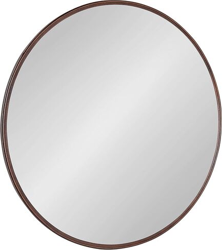 مرآة حائط بإطار دائري من كيت آند لوريل كاسكيل جلام، قطر 76.2 سم، برونزية، مرآة دائرية حديثة لديكور الحائط in Kuwait