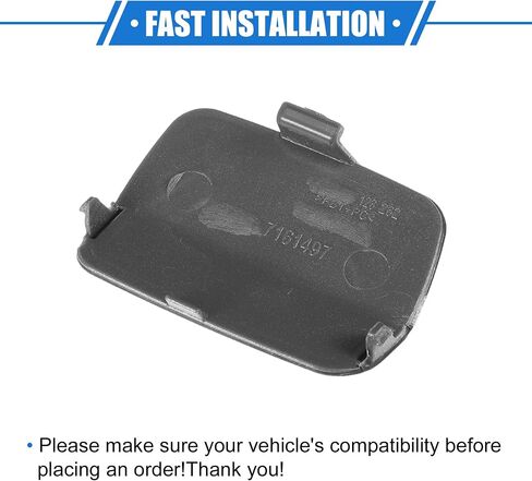 Car Tow Hook Eye Hole Cover Cap Compatible for BMW 3-Series E92 E93 2007-2010, Durable Plastic Black Rear Right in Saudi Arabia