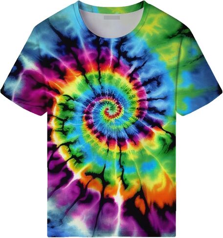 Casual Tiger Graphic T-Shirt for Men Novelty Animal Pattern Short Sleeve Shirts, Small in Kuwait