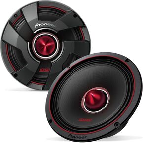 PIONEER TS-M801PRO, Car Audio Speakers, Full Range, Clear Sound Quality, Easy Installation and Enhanced Bass Response, 8" Speakers, Black in Kuwait