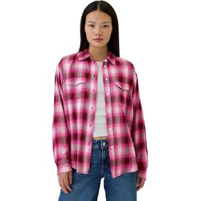 GAP Womens Long Sleeve Flannel Button-Down Shirt