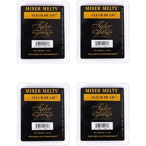 Tyler Candle Company Fleur DE LIS 1.9 Ounce Scented Mixer Wax Melt Cubes for Tart Burner, Pack of 4