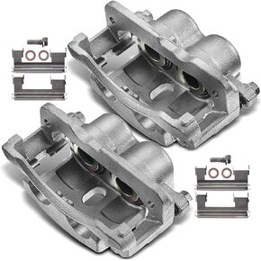 2PCS Front Brake Caliper Assembly for GMC Savana 1500 2500 Sierra 1500 2500 for Chevrolet Silverado 1500 2500 3500 for Cadillac 2000-2013 Left and Right with 4 Wheel Disc 18-B4728, 18-B4729