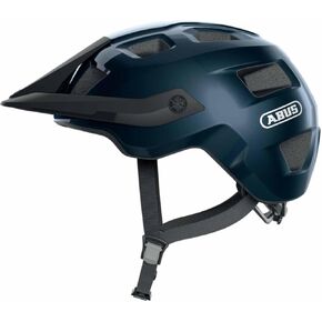 ABUS MoTrip Adult Mountain Bike Helmet, Shiny Black, Size M (54-58 cm)