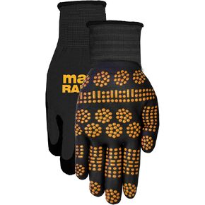 قفازات Midwest & Gear MAX GRIP RADIAL، أسود/أصفر، كبير/كبير جدًا