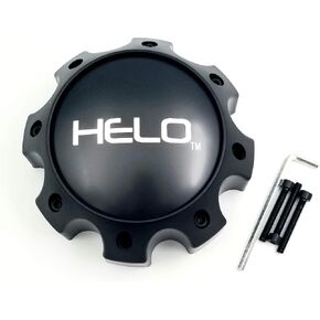 Helo Wheels 1079L170HE1SB S057L170 (MB) CAP-S057L170 Satin Black Center Cap
