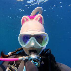 Cat Wetsuit Hood, Premium Neoprene 3mm Vented Scuba Diving Hood for Scuba Diving, Snorkeling, Spearfishing