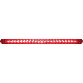 United Pacific 37090 23 SMD LED 17-1/4 Inch Stop Turn Tail Light Bar with Reflector - Red LED/Red Lens