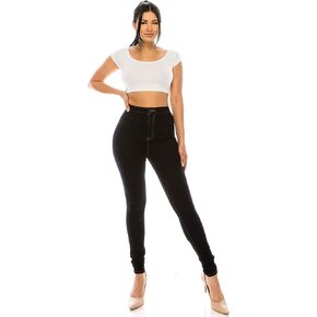 Aphrodite High Waisted Jeans for Women - High Rise Waist Skinny Slim Fit Stretch Casual Basic Denim Pants with Pockets