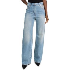 MSGM Women's Wide Leg Jeans