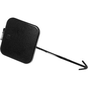 X AUTOHAUX Rear Bumper Tow Hook Cover Car Towing Hook Eye Hole Cover Replacement A2218850323 for Mercedes-Benz S-Class W221 2007 2008 2009 Gloss Black